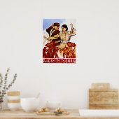 De eenheid van het leger van mensen zo hard als st poster (Keuken)