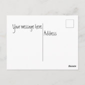 De eenheidscirkel briefkaart (Achterkant)