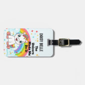 De eenhoorn liet me het Bagagelabel doen (Voorkant horizontaal)