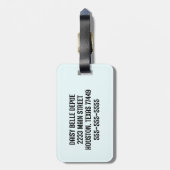 De eenhoorn liet me het Bagagelabel doen (Achterkant verticaal)