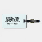 De eenhoorn liet me het Bagagelabel doen (Achterkant horizontaal)