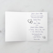 De eenvoudig Elegante Uitnodiging van het Huwelijk (Binnen)