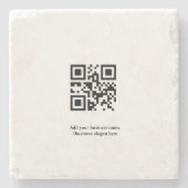 De eenvoudige douaneQR code voegt u toe noemt Klas Stenen Onderzetter (Voorkant)