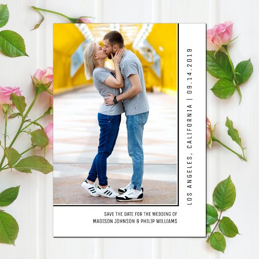 De eenvoudige Foto van de Lijn bewaart de Datum | Save The Date