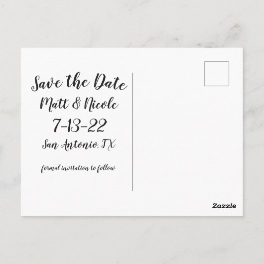 De eenvoudige Foto van het Manuscript sparen het B Briefkaart (Achterkant)