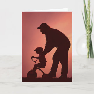 De eenvoudige Kaart van het Silhouet voor Vaderdag