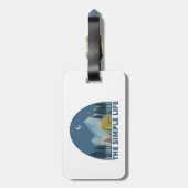 De eenvoudige levenscampagne bagagelabel (Achterkant verticaal)