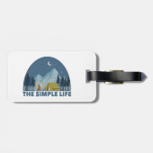 De eenvoudige levenscampagne bagagelabel (Achterkant horizontaal)