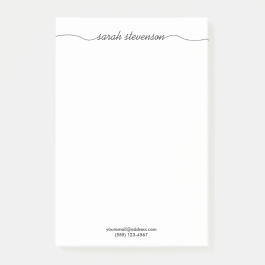 De eenvoudige Met de hand geschreven Beroeps van Post-it® Notes (Voorkant)