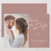 De eenvoudige Moderne Foto van het Manuscript spar (Voorkant / Achterkant)