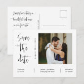 De eenvoudige Moderne Minimale Code van de Foto QR Briefkaart (Voorkant / Achterkant)