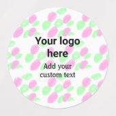 De eenvoudige rode pi waterverf voegt uw logo doua labels (Design 2)