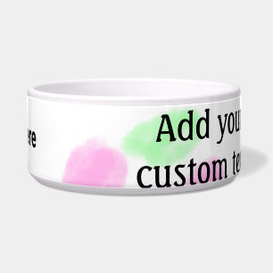 De eenvoudige rode pi waterverf voegt uw logo doua voerbakje