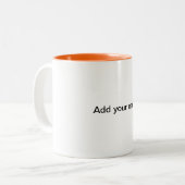 de eenvoudige stevige kleur voegt de Mok van het n (Voorkant links)