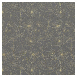 De eenvoudige tuin bloeit gouden stof