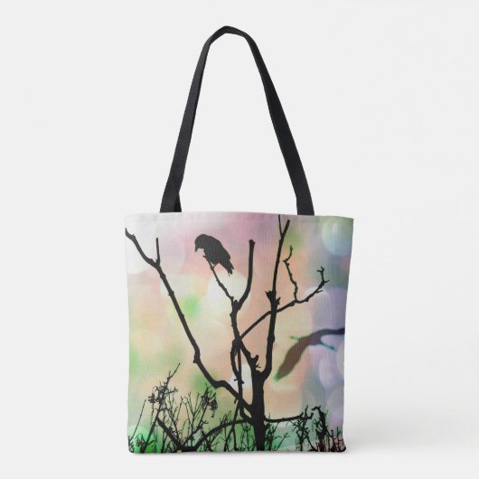 De eenzame kraai Canvas tas (Achterkant)