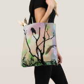 De eenzame kraai Canvas tas (Dichtbij)