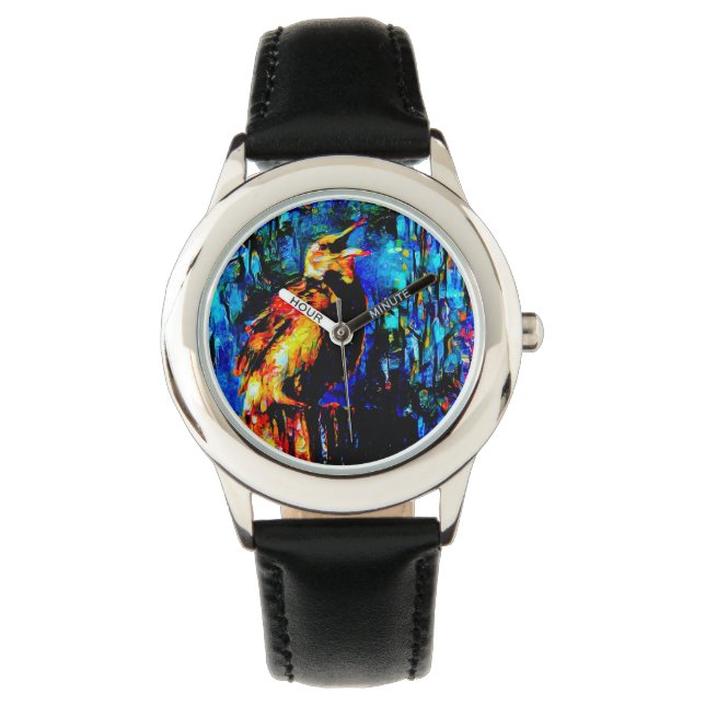 De eenzame vogel 2 horloge (Voorkant)
