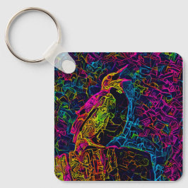 De eenzame vogel 3 sleutelhanger