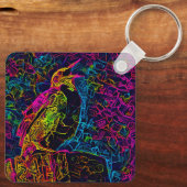 De eenzame vogel 3 sleutelhanger (Achterkant)