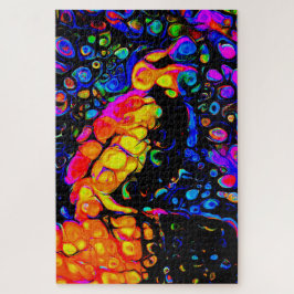 De eenzame vogel 4: vloeibare kunststijl legpuzzel