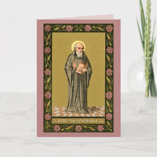 De eerbiedwaardige Bede predikend (P 008) Kaart