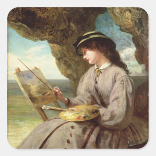 De eerlijke amateur, 1862 vierkante sticker
