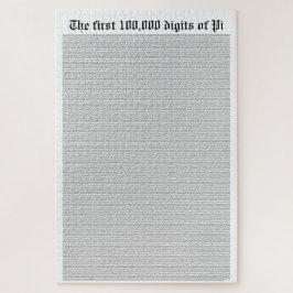 De eerste 100.000 cijfers van Pi Legpuzzel