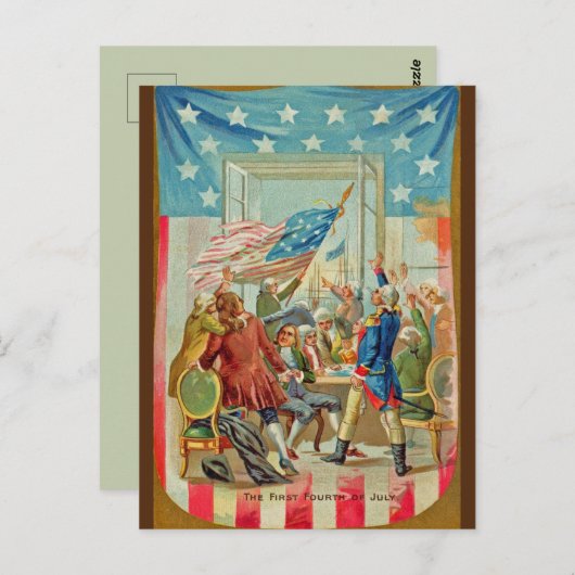 De eerste 4 juli Briefkaart (Voorkant / Achterkant)