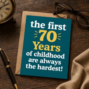 De eerste 70 jaar van de kindertijd zijn het zwaar kaart