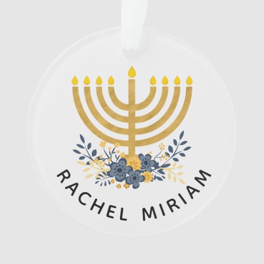 De eerste Chanoeka van de baby | Gedateerde Keepsa Ornament (voorkant)