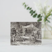 De eerste dag in Jamestown Briefkaart (Staand voorkant)