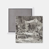 De eerste dag in Jamestown Magneet (Voorkant / Achterkant)