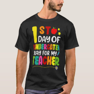 De eerste dag van de kindertuin voor mijn lerareno t-shirt