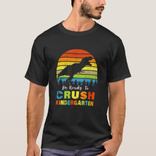 De eerste dag van de kleuterschool ben ik klaar om t-shirt
