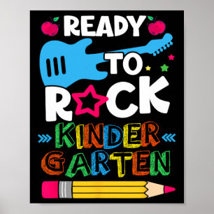 De eerste dag van de kleuterschool die klaar is om poster