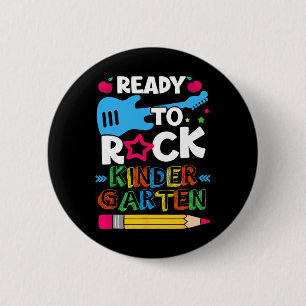 De eerste dag van de kleuterschool die klaar is om ronde button 5,7 cm