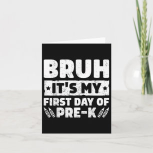 De eerste dag van de Pre K Prek terug naar school Kaart