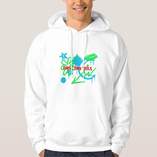 De eerste dag voelt als het begin van de school hoodie (Voorkant)