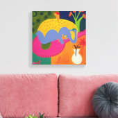 De eerste dagen van Joaquin 1997 Canvas Afdruk (Insitu (Woonkamer))