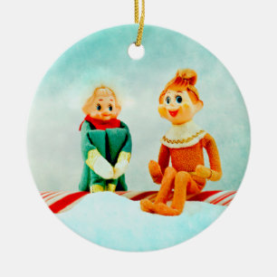 De Eerste Datum van het elf Keramisch Ornament