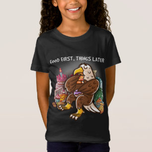 De eerste dingen van voedsel later Foodie Nerd Gee T-shirt