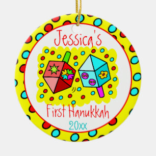 De eerste donatie van de baby - eenzijdig keramisch ornament