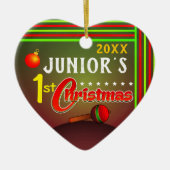 De eerste eerste eerste kerstdag van de baby keramisch ornament (Voorkant)