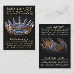 De Eerste en Laatste HEER Koning van Israël KJV Ka Visitekaartje