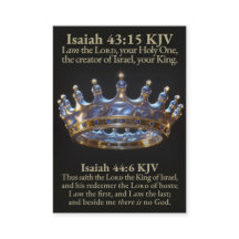 De Eerste en Laatste HEER Koning van Israël KJV Ka