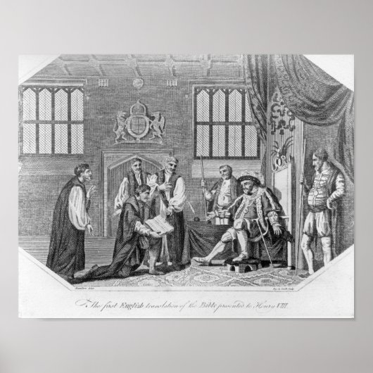 De eerste Engelse vertaling van de Bijbel Poster (Voorkant)