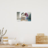 De eerste fase van mijn bamboe tekening. poster (Keuken)