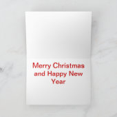 De Eerste Gang van de winter Feestdagen Kaart (Binnen)