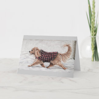 De Eerste Gang van de winter Feestdagen Kaart